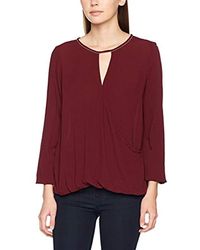 Vero Moda Vmmisty Ls Wrap Top Bluse - Rot