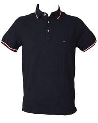 Tommy Hilfiger - TH Polo ches Courtes avec col et Boutons Coton Slim fit Article XM0XM01582 Tommy TIPPE - Lyst