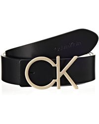 Calvin Klein - Re-lock Logo Belt 30mm - Lyst
