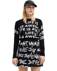 Desigual - Black Jers_bet 2000 Pullover Sweater - Lyst