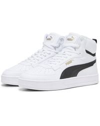 PUMA - Caven 2.0 Mid Sneakers 44.5 White Black Gold - Lyst