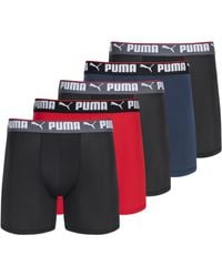 PUMA - 5 Pack Performance Boxer Briefs - Lyst
