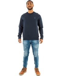Timberland - Felpa da Uomo Girocollo con Rovescio Spazzolato Exeter River Blu Taglia XL Codice TB0A2BNKZ02 - Lyst