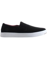 Timberland - Davis Square Slip-on Black Nubuck Leather S Shoes A2qrm - Lyst