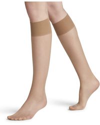 FALKE - Seidenglatt 15 Den W Kh Sheer Plain 1 Pair Knee-high Socks - Lyst