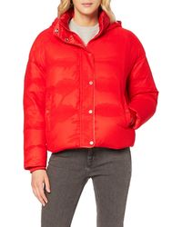 Calvin Klein Ocoon MW Down Puffer Bomber - Rosso