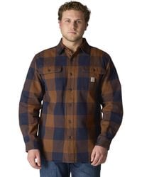 Carhartt - Loose Fit Heavyweight Flannel Long-sleeve Plaid Shirt - Lyst