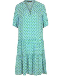 Betty Barclay - Sommerkleid mit 3/4 Arm Blau/Grün,48 - Lyst