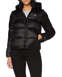 Calvin Klein MW Shiny Puffer Chaqueta - Gris