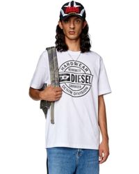DIESEL - T-shirt con stampa Hardwear - Lyst
