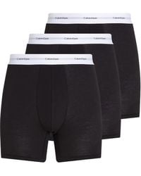 Calvin Klein - Uomo Slip Boxer Confezione da 3 con Fascia con Logo - Lyst