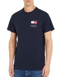 Tommy Hilfiger - Tommy Jeans Tjm Slim Essential Flag Tee Ext - Lyst