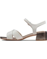 Clarks - Sandals And Slippers For Sheer35 Strap White Combi White 3.5 Uk - Lyst