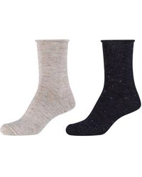 S.oliver - Socken 2er Pack 39/42 black - Lyst