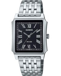G-Shock - Orologio Analogico al Quarzo da Uomo con Cinturino in Acciaio Inossidabile MTP-B190D-1BVEF - Lyst