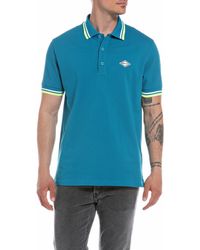 Replay - Men's Short-sleeved Polo Shirt With Stretch - Lyst
