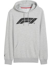PUMA - F1® ESS Motorsport Hoodie mit Logo XXL Light Gray Heather ┃Motorsport Langarm-Hoodie - Lyst