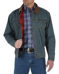 Wrangler - Mens Regular Blanket Lined Denim Jackets - Lyst