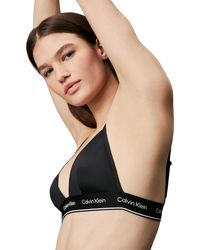 Calvin Klein - Top Bikini a Triangolo Donna CK Meta Legacy senza Ferretto - Lyst