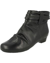 Clarks - Ankle Boots Matron Ella Black Leather - Lyst
