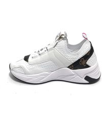 Guess - Scarpe Donna Sneaker Geniver Ecopelle/Tessuto White DS23GU37 FL6GVNFAB12 - Lyst