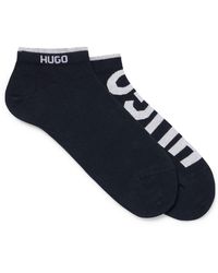 HUGO - 2p As Logo Cc Ankle Socks - Lyst