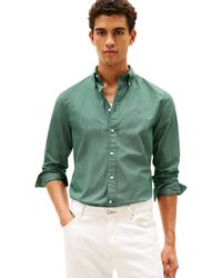 Tommy Hilfiger - Flex Poplin Micro Rf Print Shirt Mw0mw40455 L/s Shirt - Lyst