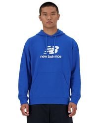 New Balance - Sport Essentials French Terry Logo Hoodie - Lyst