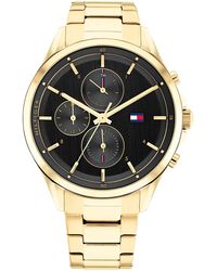 Tommy Hilfiger - Analogue Multifunction Quartz Watch For Women With Gold Colored Stainless Steel Bracelet - 1782423 - Lyst