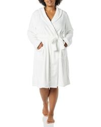 Essentials Mid-Length Plush Robe Mujer 