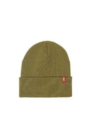 Levi's - Slouchy Red Tab Beanie - Lyst