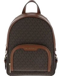 Michael Kors - , Jaycee, Zaino medio con logo, Marrone, Medium - Lyst