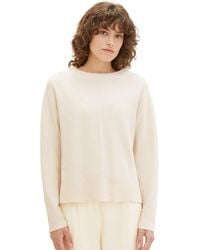 Tom Tailor - Basic Strickpullover mit Struktur - Lyst