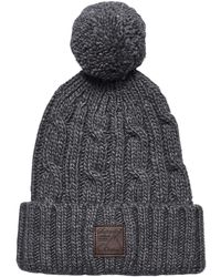 Superdry - Trawler Cable Beanie Bonnet - Lyst