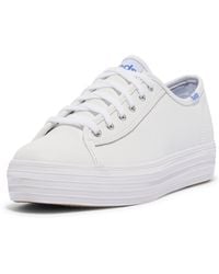 Keds - Triple Kick Canvas Lace Up Casual Shoes 5 B - Lyst