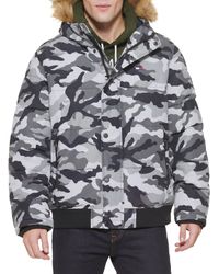 Tommy Hilfiger - Arctic Cloth Quilted Snorkel Bomber Jacket - Lyst