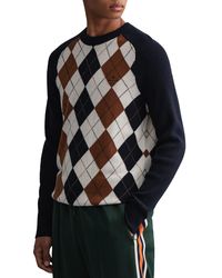 GANT - D1. Argyle C-Neck Pullover - Lyst