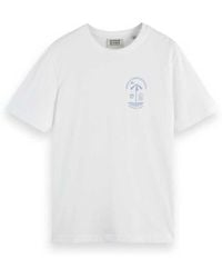 Scotch & Soda - Regular Fit Left Chest Logo T-shirt - Lyst