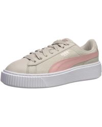 puma platform sneakers pink