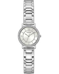 Guess - Analog Quartz Watch With Stainless Steel Strap Gw0468l1 - Lyst