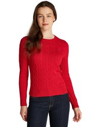 Tommy Hilfiger - CO Cable VAR LS C-NK SWT WW0WW45207 Pull-Over - Lyst