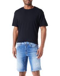 Replay - Jeansshorts Grover Straight-Fit mit Stretch - Lyst