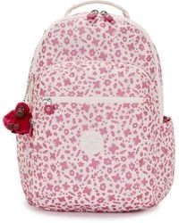 Kipling - Backpack Seoul Magic Floral Pink Large - Lyst