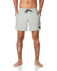 Quiksilver - Mens Solid Elastic Waist Volley Boardshort Swim Trunk Bathing Suit Board Shorts - Lyst