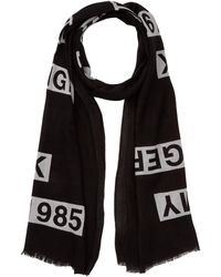 Tommy Hilfiger Melange Print Scarf Bufanda - Negro