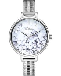 S.oliver - Analog Quarz Uhr mit Edelstahl Armband SO-3785-MQ - Lyst