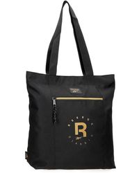 Reebok - Gold Borsa Tote Nero 31x34x12 cm Poliestere by Joumma Bags - Lyst