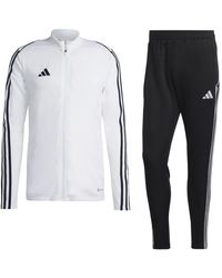 adidas - Fußball Tiro 23 League Trainingsanzug Jacke Hose weiß schwarz Gr XL - Lyst