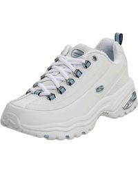 Skechers - Sport Premiums Sneaker,white/navy,10 M Us - Lyst