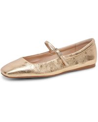 Dolce Vita - , Reyes Gold Distressed Leather, 7.5, Medium - Lyst